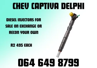 Chev Captiva Delphi Diesel Injectors For Sale Copper Washers And Warranty Included