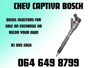 Chev Captiva Bosch Diesel Injectors With Washers For Sale On Exchange Or Recon Your Own