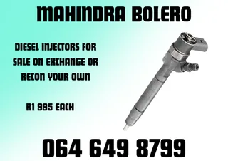 Mahindra Bolero Diesel Injectors With Washers For Sale On Exchange Or Recon Your Own Warranty Incl