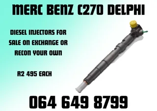 Merc Benz C270 Delphi Diesel Injectors For Sale On Exchange Copper Washers Included