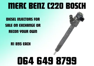 Merc Benz C220 Bosch Diesel Injectors For Sale On Exchange 6 Months Warranty Included