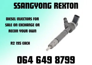 Ssangyong Rexton Diesel Injectors For Sale 6 Months Warranty Included