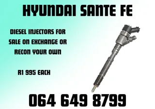 Hyundai Sante Fe Diesel Injectors With Washers For Sale Or Recon Your Own