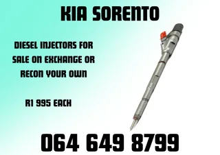 Kia Sorento Diesel Injectors With Washers For Sale Or Recon Your Own Warranty Included
