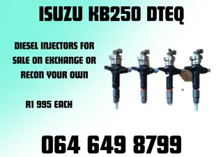 Isuzu Kb250 Dteq Diesel Injectors With Washers For Sale 6 Months Warranty Included