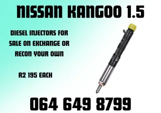 We Can Recon Your Nissan Kangoo 1.5 Diesel Injectors 6 Months Warranty Included
