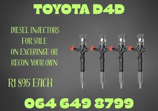 Toyota D4d Diesel Injectors For Sale On Exchange Or Recon Your Own