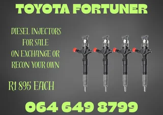 Toyota Fortuner Diesel Injectors For Sale On Exchange Or Recon Your Own Washers And Warranty Incl