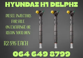Hyundai H1 Delphi Diesel Injectors For Sale Or Recon Your Own Warranty Included