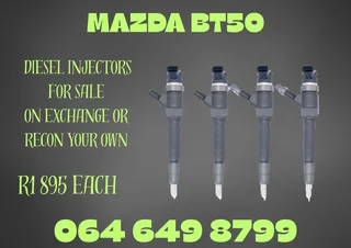 Mazda Bt50 Diesel Injectors With Washers For Sale On Exchange Or Recon Your Own Warranty Included