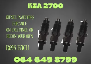 Kia 2700 Diesel Injectors With Washers For Sale On Exchange 6 Months Warranty Included