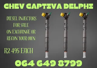 Chev Captiva Delphi Diesel Injectors With Washers For Sale Or Recon Your Own