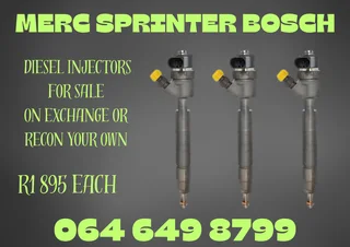 Merc Sprinter Bosch Diesel Injectors For Sale On Exchange Or Recon Your Own Washers And Warranty Inc