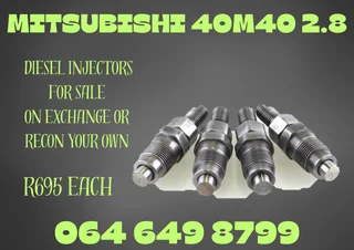 Mitsubishi 40m40 2.8 Diesel Injectors For Sale On Exchange 6 Months Warranty Included