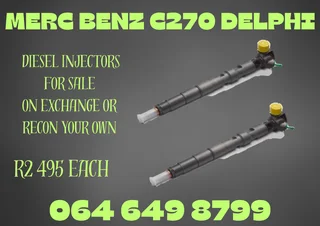 Merc Benz C270 Delphi Diesel Injectors For Sale Or Recon Your Own