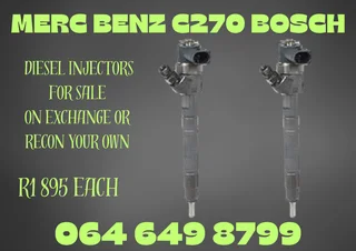 Merc Benz C270 Bosch Diesel Injectors For Sale Or Recon Your Own Warranty Included