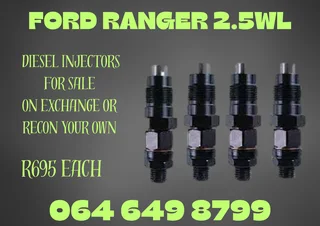 Ford Rander 2.5wl Diesel Injectors For Sale 6 Months Warranty Included