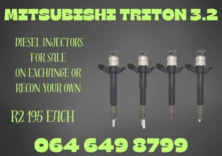 Mitsubishi Triton 3.2 Diesel Injectors For Sale On Exchange 6 Months Warranty Included