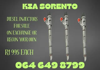 Kia Sorento Diesel Injectors For Sale Or Recon Your Own 6 Months Warranty Included