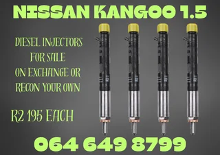 Nissan Kangoo 1.5 Diesel Injectors For Sale Copper Washers And Warranty Included