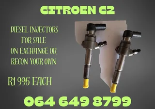 Citroen C2 Diesel Injectors With Washers For Sale