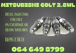 We Can Recon Your Mitsubishi Colt 2.8wl Diesel Injectors 6 Months Warranty Included