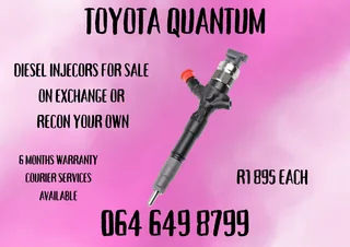 Toyota Quantum Diesel Injectors For Sale On Exchange 6 Months Warranty Included