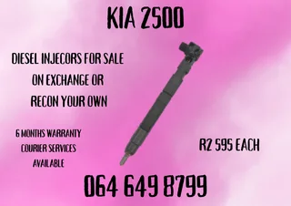 Kia 2500 Diesel Injectors For Sale Copper Washers And Warranty Included