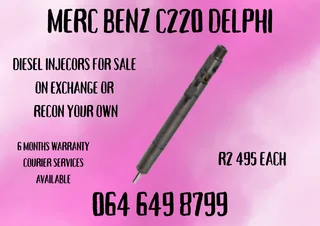 Merc Benz C220 Delphi Diesel Injectors For Sale On Exchange Or Recon Your Own Washers And Warranty