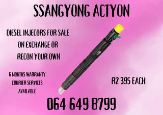 Ssangyong Actyon Diesel Injectors For Sale Or Recon Your Own Washers And Warranty Included