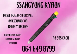 Ssangyong Kyron Diesel Injectors For Sale