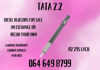 Tata 2.2 Diesel Injectors For Sale 6 Months Warranty Included