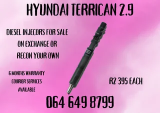 Hyundai Terrican 2.9 Diesel Injectors With Washers For Sale On Exchange