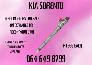 Kia Sorento Diesel Injectors With Washers For Sale Or Recon Your Own