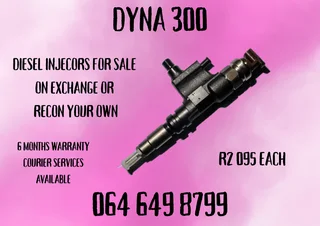 We Can Recon Your Dyna 300 Diesel Injectors 6 Months Warranty Included
