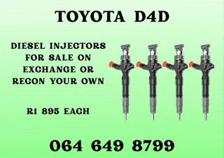 Toyota D4d Diesel Injectors For Sale On Exchange Or Recon Your Own