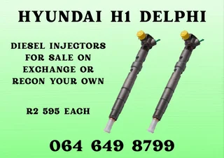 Hyundai H1 Delphi Diesel Injectors For Sale Or Recon Your Own 6 Months Warranty Included
