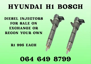 Hyundai H1 Bosch Diesel Injectors For Sale Or Recon Your Own Washers And Warranty Included