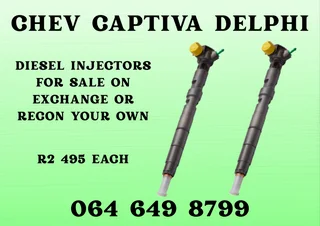 Chev Captiva Diesel Injectors With Washers For Sale On Exchange Or Recon Your Own