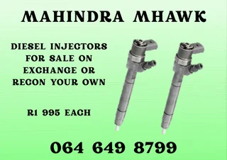 Mahindra Mhawk Diesel Injectors With Washers For Sale
