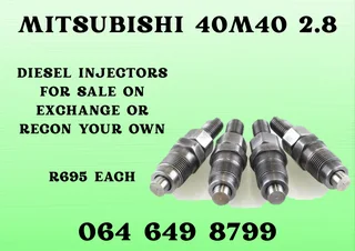 Mitsubishi 40m40 2.8 Diesel Injectors For Sale On Exchange 6 Months Warranty Included