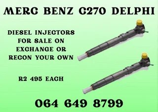Merc Benz C270 Delphi Diesel Injectors For Sale On Exchange Washers And Warranty Included