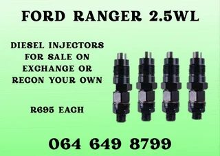 Ford Ranger 2.5wl Diesel Injectors For Sale