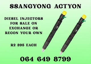 Ssangyong Actyon Diesel Injectors For Sale 6 Months Warranty Included