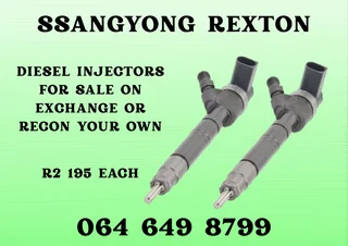 Ssangyong Rexton Diesel Injectors With Washers For Sale On Exchange Or Recon Your Own