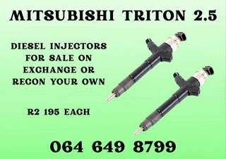Mitsubishi Triton 2.5 Diesel Injectors With Washers For Sale On Exchange