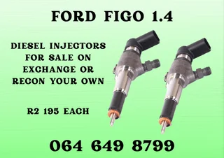Ford Figo 1.4 Diesel Injectors With Washers For Sale Or Recon Your Own