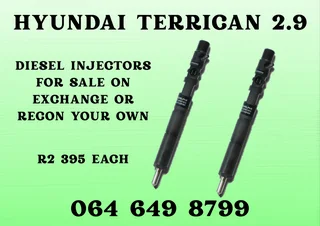 Hyundai Terrican 2.9 Diesel Injectors With Washers For Sale