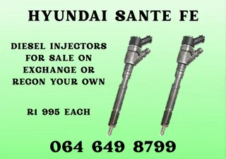 Hyundai Sante Fe Diesel Injectors With Washers For Sale 6 Months Warranty Included