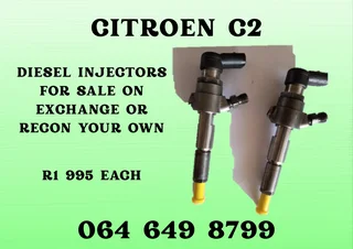 Citroen C2 Diesel Injectors For Sale On Exchange Washers And Warranty Included